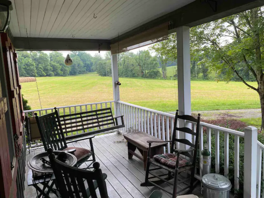 view from the front porch